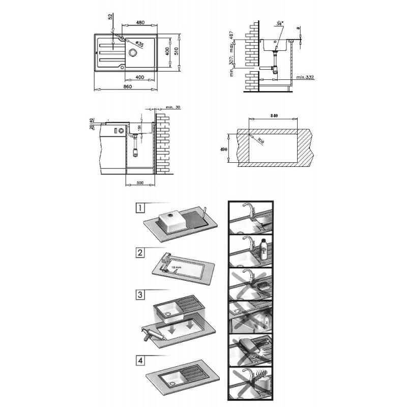 Мивка за вграждане Teka Lux 86 1C 1E Мивка за вграждане Teka Lux 86 1C 1E