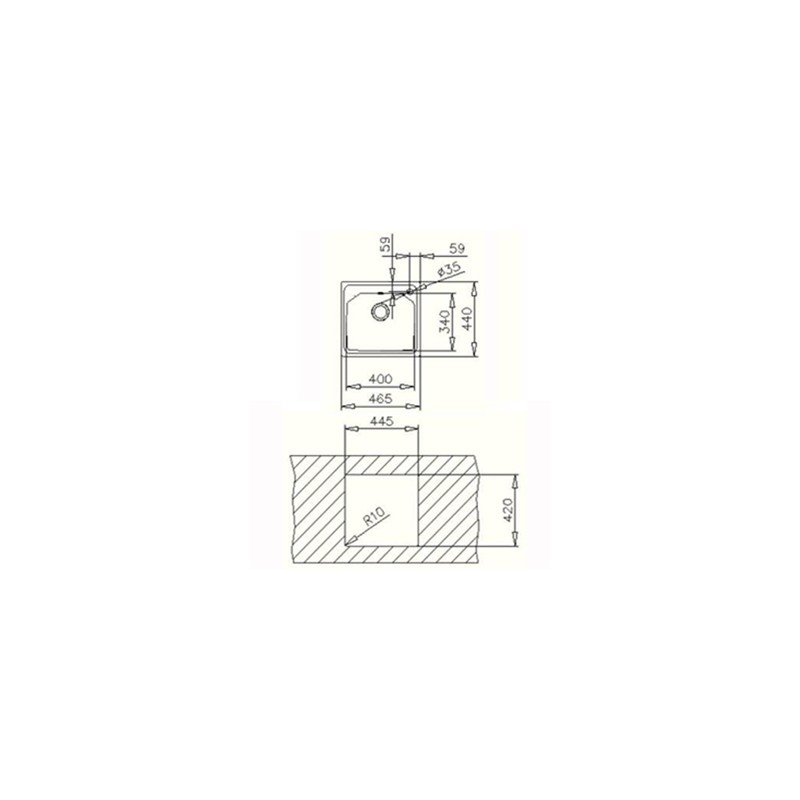 Мивка за вграждане Teka Expression 46 1C Мивка за вграждане Teka Expression 46 1C