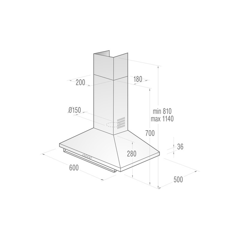 Аспиратор стенен тип Gorenje DK63CLI Аспиратор стенен тип Gorenje DK63CLI