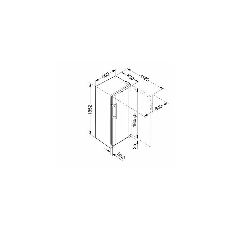 Фризер, обем 304 л, клас А+, Ледогенератор, LIEBHERR GNes 3076 Фризер, обем 304 л, клас А+, Ледогенератор, LIEBHERR GNes 3076