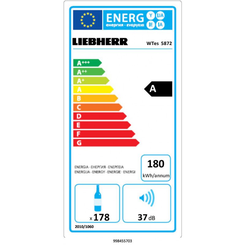 Охладител за вино LIEBHERR WTes 5872 Vinidor Охладител за вино LIEBHERR WTes 5872 Vinidor