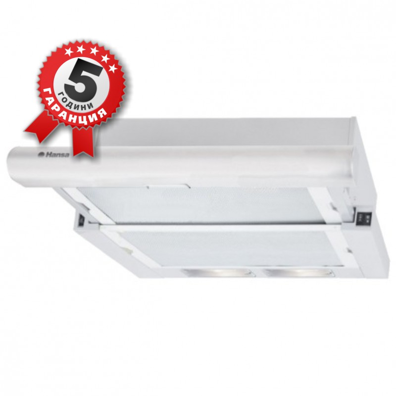 Аспиратор за вграждане, Бял, 60см, Мощност 2 x 125 W, Hansa OTS625WH Аспиратор за вграждане, Бял, 60см, Мощност 2 x 125 W, Hansa OTS625WH