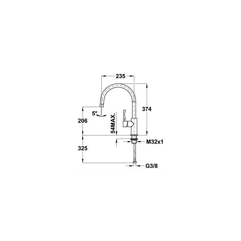 Кухненски смесител Teka FRAME 915 Кухненски смесител Teka FRAME 915