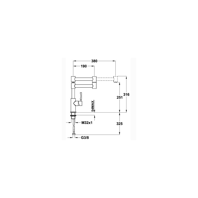 Кухненски смесител Teka FRAME 983 Кухненски смесител Teka FRAME 983