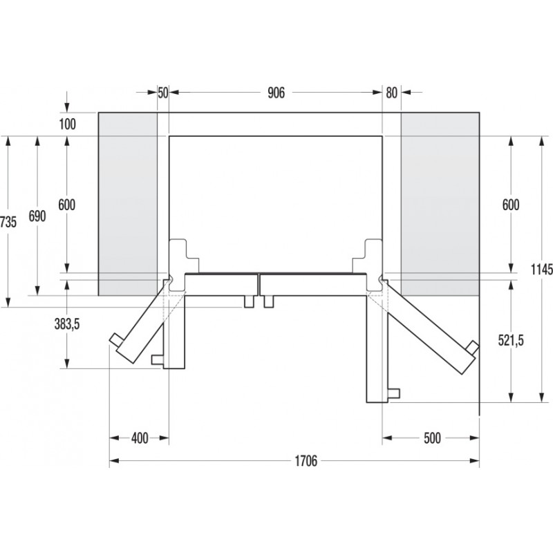 Хладилник с фризер Side by side Gorenje NRS9181CXB Хладилник с фризер Side by side Gorenje NRS9181CXB