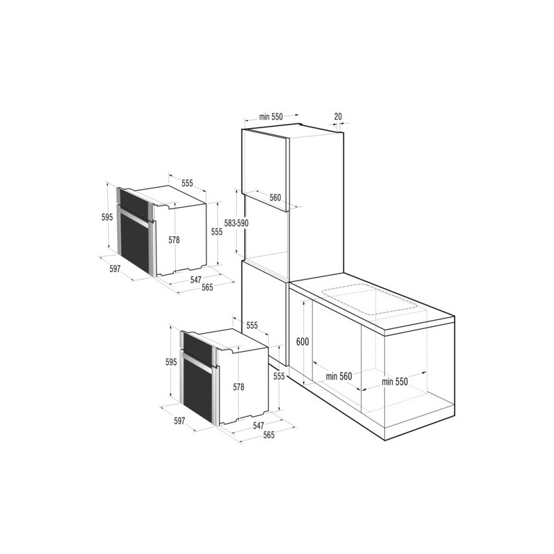 Фурна за вграждане, Енергиен клас A, 10 функции, Gorenje Simplicity BO75SY2W Фурна за вграждане, Енергиен клас A, 10 функции, Gorenje Simplicity BO75SY2W