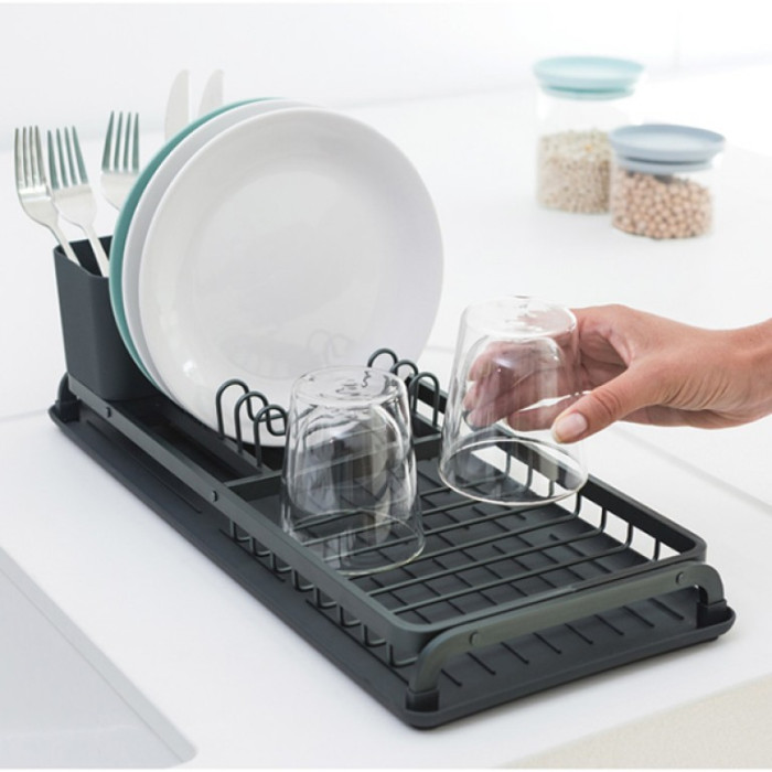 Сушилник за съдове Brabantia Dark Grey, компактен Сушилник за съдове Brabantia Dark Grey, компактен - Кухня