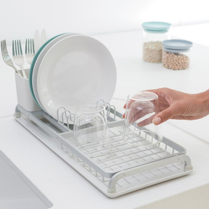 Сушилник за съдове Brabantia Light Grey, компактен Сушилник за съдове Brabantia Light Grey, компактен - Кухня