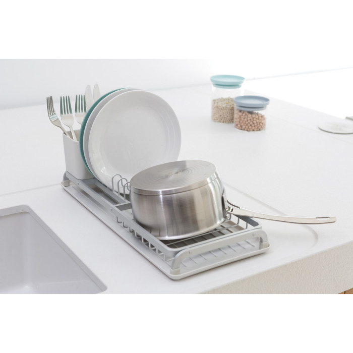Сушилник за съдове Brabantia Light Grey, компактен - Кухня
