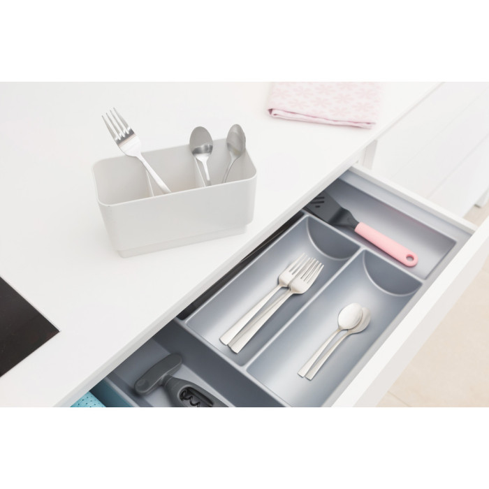 Сушилник за съдове Brabantia Light Grey, компактен - Кухня