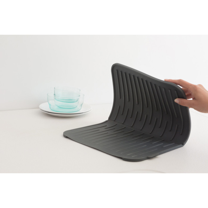 Силиконова подложка за съдове Brabantia 33х44cm, Dark Grey - Кухня