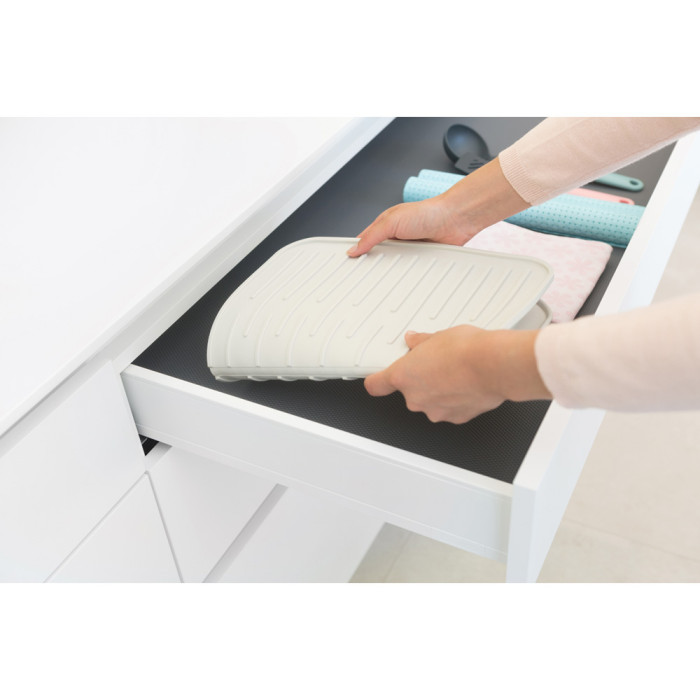Силиконова подложка за съдове Brabantia 33х44cm, Light Grey - Кухня