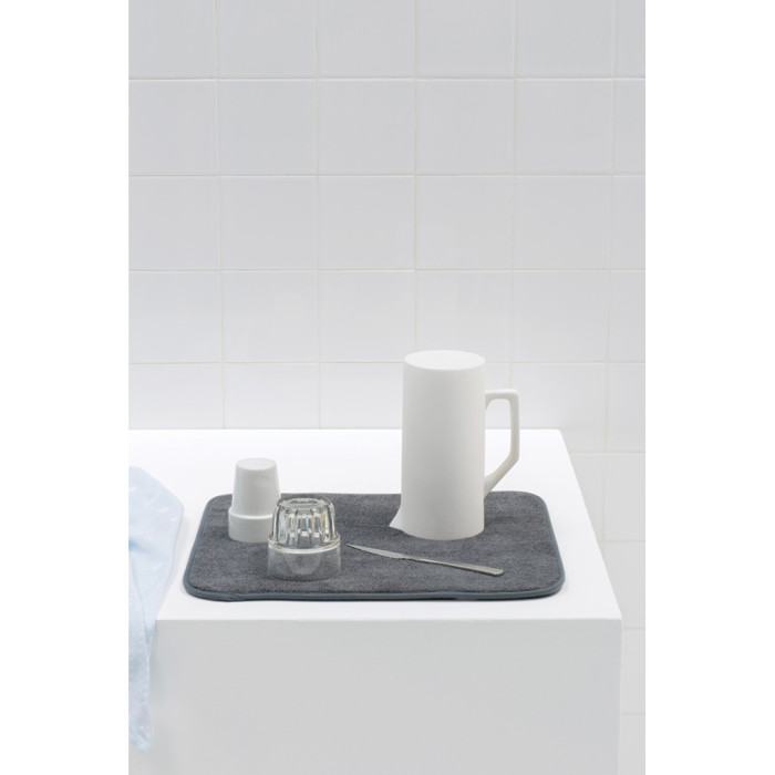 Микрофибърна подложка за съдове Brabantia Dark Grey - Кухня