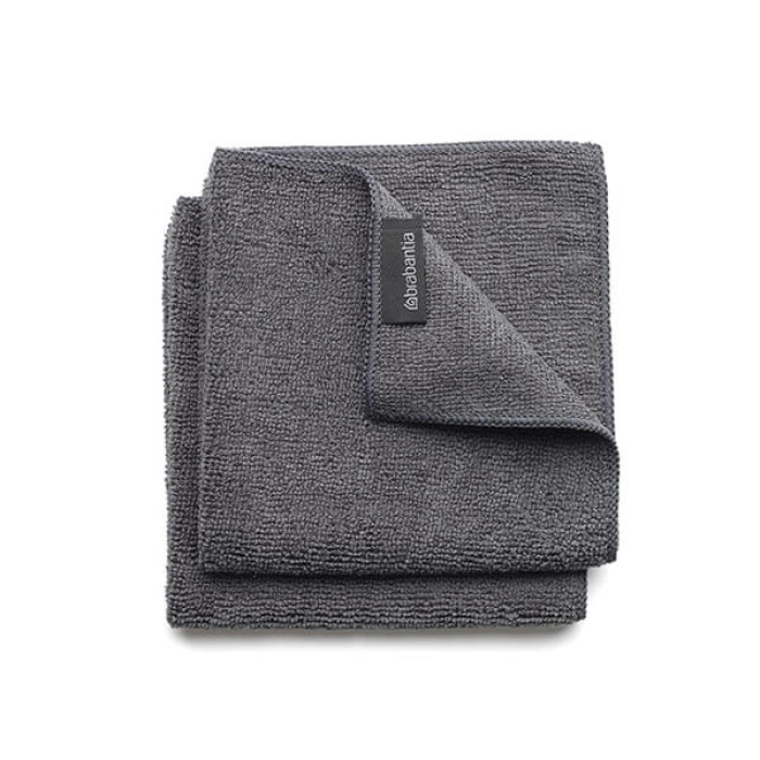 Микрофибърни кърпи Brabantia Dark Grey, 2 броя Микрофибърни кърпи Brabantia Dark Grey, 2 броя - Кухня