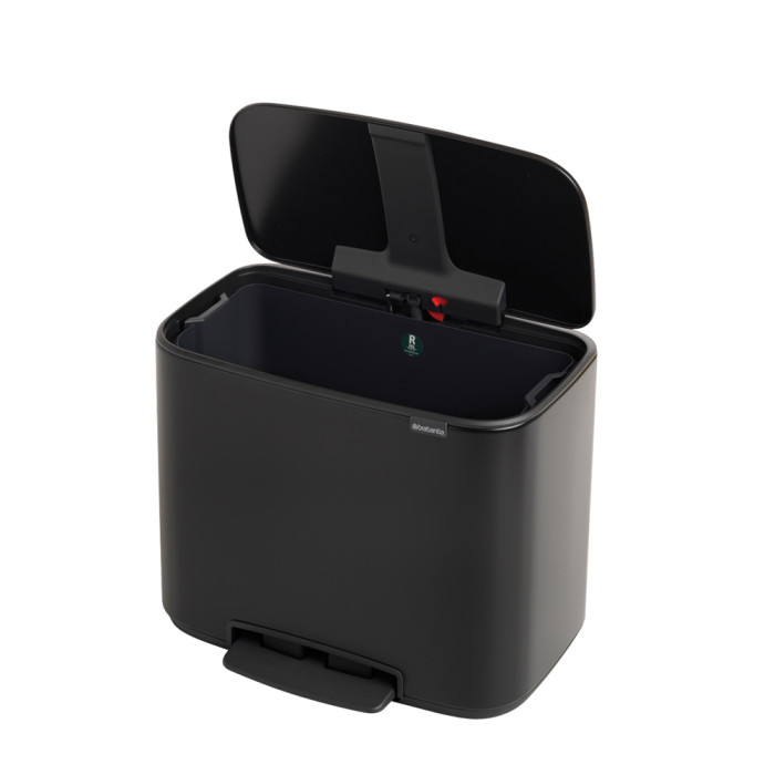 Кош за смет Brabantia Bo Pedal 36L, Matt Black - Баня и почистване