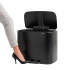 Кош за смет Brabantia Bo Pedal 36L, Matt Black - Баня и почистване