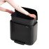 Кош за смет Brabantia Bo Pedal 36L, Matt Black - Баня и почистване