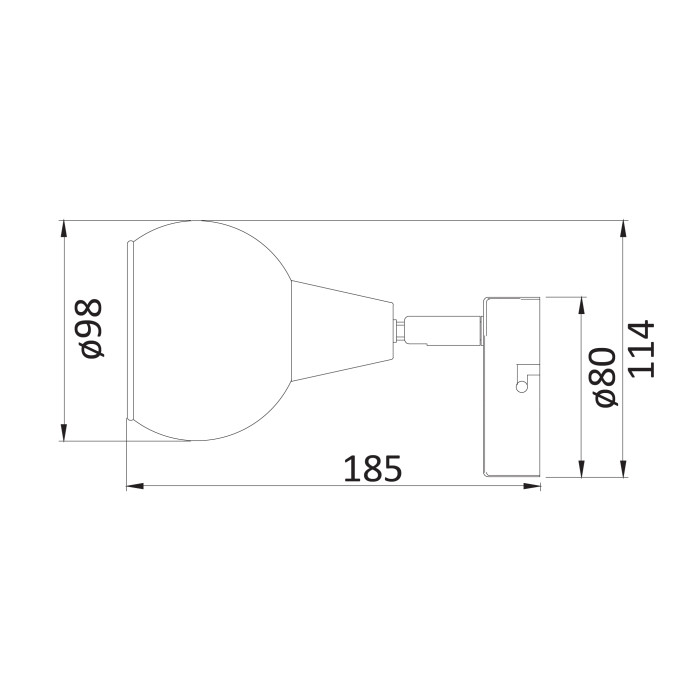 Спот 1-ца Sion Smoke, E 14 , 1 max 40W Спот 1-ца Sion Smoke, E 14 , 1 max 40W - Електроуреди
