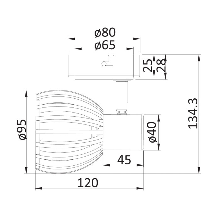 Спот 1-ца Woody, E14, 1 x max 40W Спот 1-ца Woody, E14, 1 x max 40W - Електроуреди