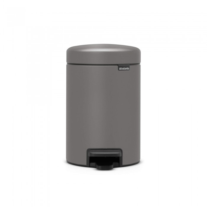 Кош за смет с педал Brabantia NewIcon 3L, Mineral Concrete Grey Кош за смет с педал Brabantia NewIcon 3L, Mineral Concrete Grey - Баня и почистване