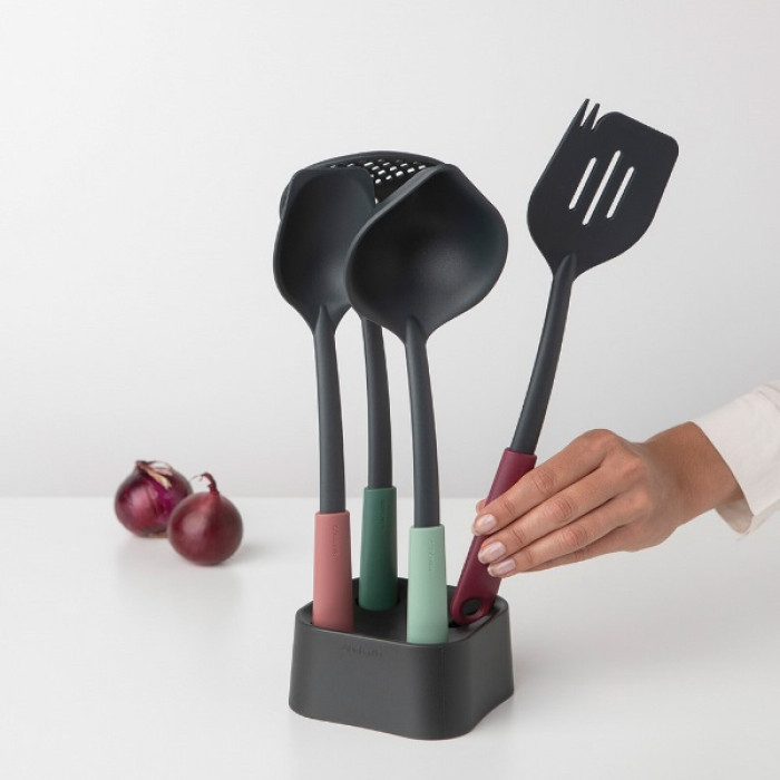 Готварски прибори Brabantia Tasty+, комплект 4 части и поставка - Кухня
