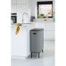 Кош за смет Brabantia Bo Touch Hi 60L, Mineral Concrete Grey