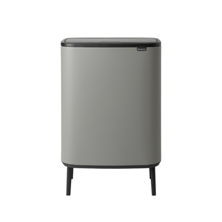 Кош за смет Brabantia Bo Touch Hi 2x30L, Mineral Concrete Grey