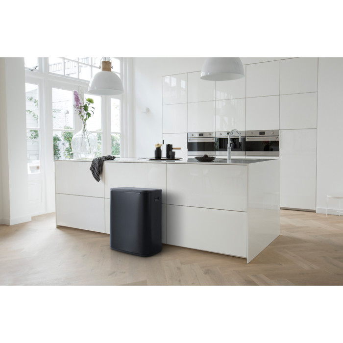 Кош за смет Brabantia Bo Touch 60L, Matt Black - Баня и почистване