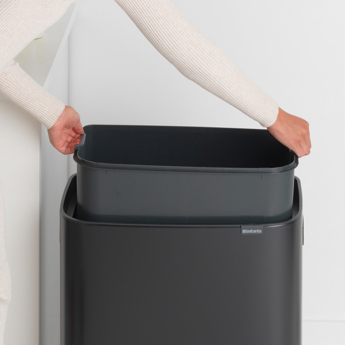 Кош за смет Brabantia Bo Touch 60L, Matt Black - Баня и почистване