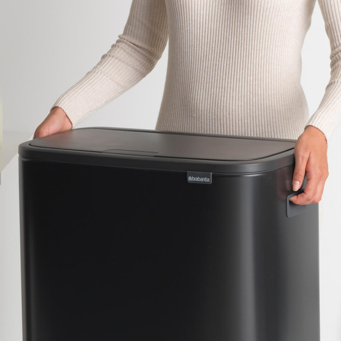 Кош за смет Brabantia Bo Touch 60L, Matt Black - Баня и почистване