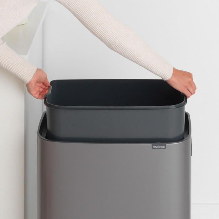 Кош за смет Brabantia Bo Touch 60L, Platinum - Баня и почистване