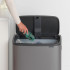 Кош за смет Brabantia Bo Touch 60L, Platinum - Баня и почистване