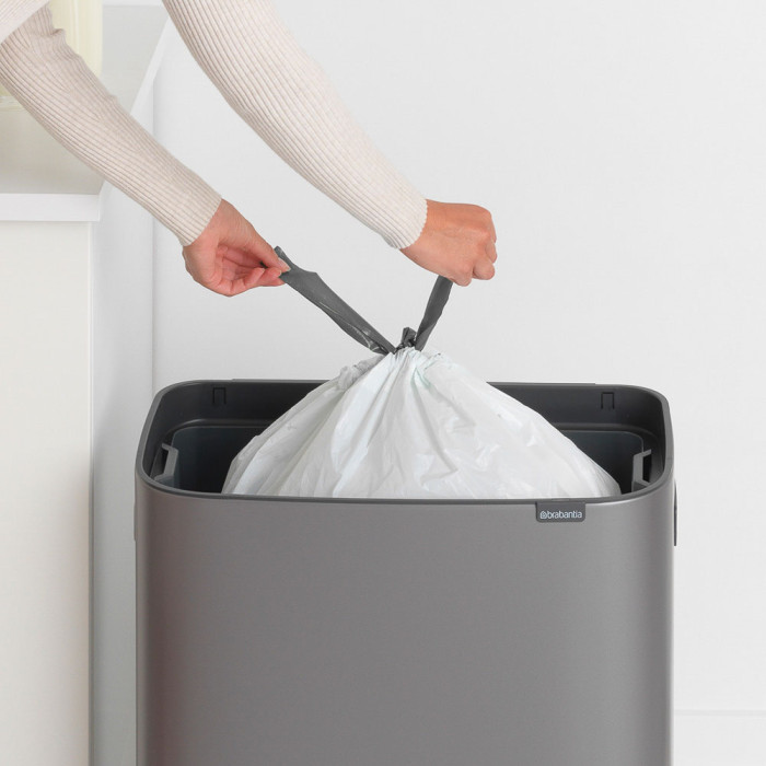 Кош за смет Brabantia Bo Touch 60L, Platinum - Баня и почистване