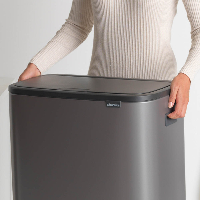 Кош за смет Brabantia Bo Touch 60L, Platinum - Баня и почистване