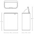 Кош за смет Brabantia Bo Touch 60L, Platinum Кош за смет Brabantia Bo Touch 60L, Platinum - Баня и почистване