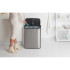 Кош за смет Brabantia Bo Touch 60L, Matt Steel Fingerprint Proof - Баня и почистване