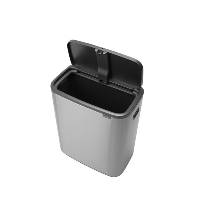 Кош за смет Brabantia Bo Touch 60L, Matt Steel Fingerprint Proof - Баня и почистване