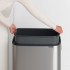 Кош за смет Brabantia Bo Touch 60L, Matt Steel Fingerprint Proof - Баня и почистване