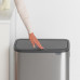 Кош за смет Brabantia Bo Touch 60L, Matt Steel Fingerprint Proof