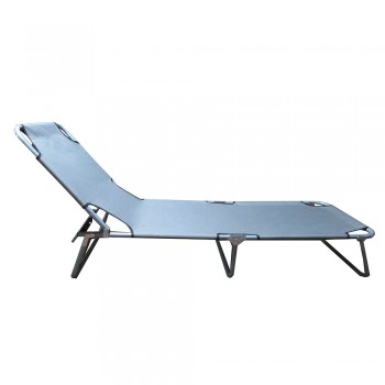 Градински шезлонг Muhler C2013, 188х56хH25cm - Къмпинг и градина