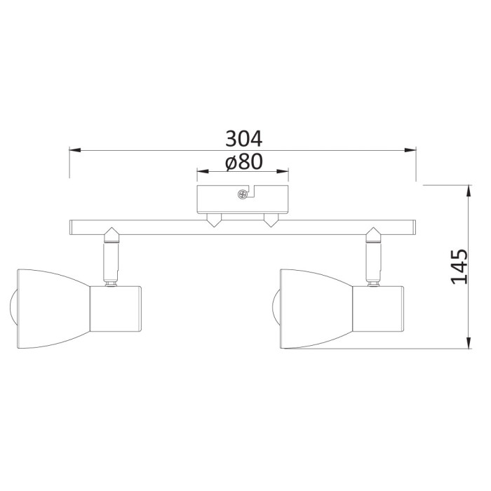 Спот 2-ка Pluto, E14, 2 max 40W Спот 2-ка Pluto, E14, 2 max 40W - Електроуреди