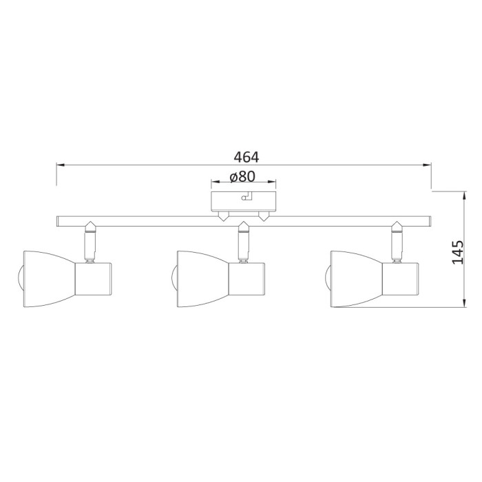 Спот 3-ка Pluto, E14, 3 max 40W Спот 3-ка Pluto, E14, 3 max 40W - Електроуреди