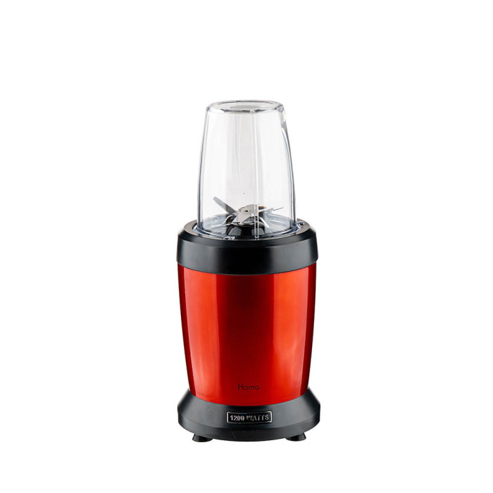 Нутри блендер Homa HNB-1299 Rossy, 1200W, 6 ножа, 2 чаши, червен Нутри блендер Homa HNB-1299 Rossy, 1200W, 6 ножа, 2 чаши, червен - Електроуреди