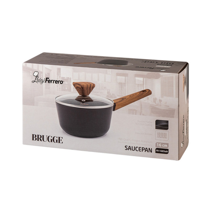 Касерола Luigi Ferrero BRUGGE FR-1685WH 16x8.5cm, 1.4L Касерола Luigi Ferrero BRUGGE FR-1685WH 16x8.5cm, 1.4L - Кухня