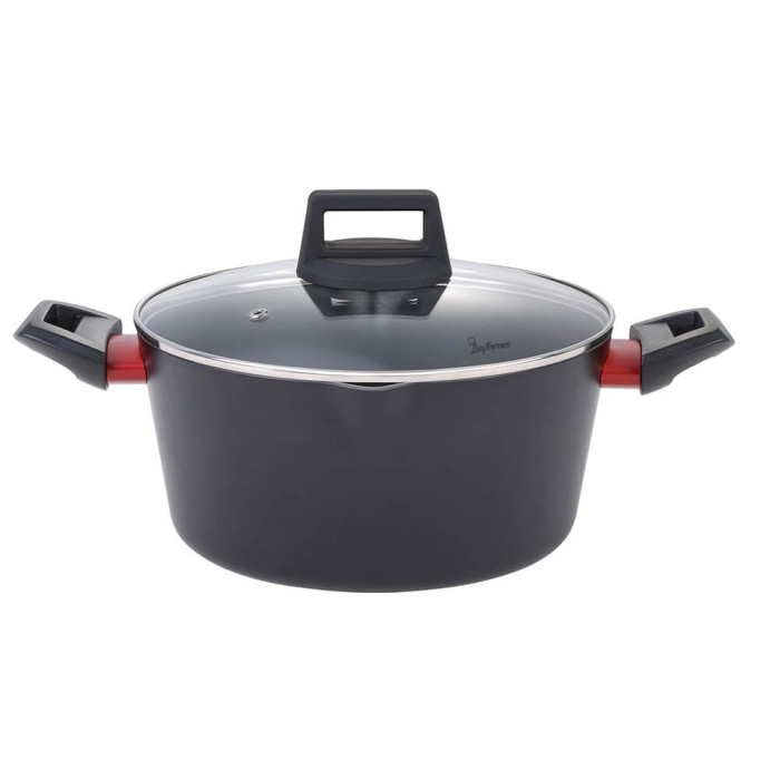 Тенджера Luigi Ferrero Rosso FR-2813 28x13.5cm, 6.7L Тенджера Luigi Ferrero Rosso FR-2813 28x13.5cm, 6.7L - Кухня