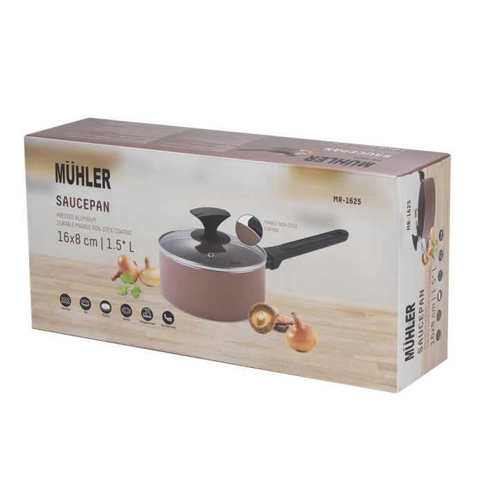 Касерола Muhler Kikka MR-1625 16x8cm, 1.5L Касерола Muhler Kikka MR-1625 16x8cm, 1.5L - Кухня