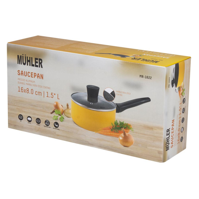 Касерола Muhler Ida MR-1622 16x8cm, 1.5L Касерола Muhler Ida MR-1622 16x8cm, 1.5L - Кухня