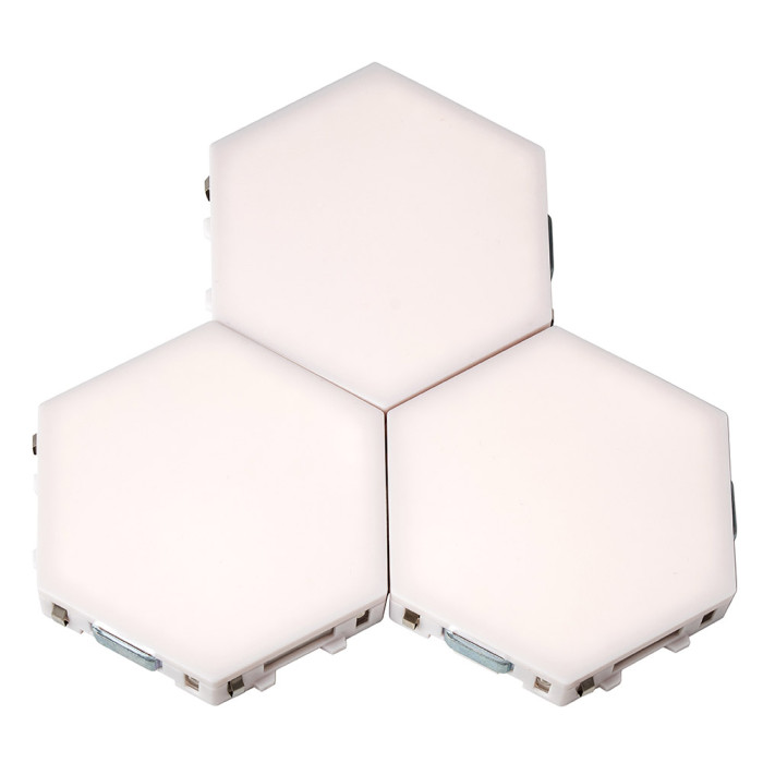 Комплект от 3 броя Модулен TOUCH LED панел тип „Honeycomb“ Комплект от 3 броя Модулен TOUCH LED панел тип „Honeycomb“ - Електроуреди
