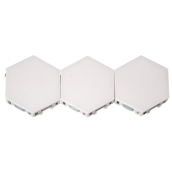 Комплект от 3 броя Модулен TOUCH LED панел тип „Honeycomb“ Комплект от 3 броя Модулен TOUCH LED панел тип „Honeycomb“ - Електроуреди