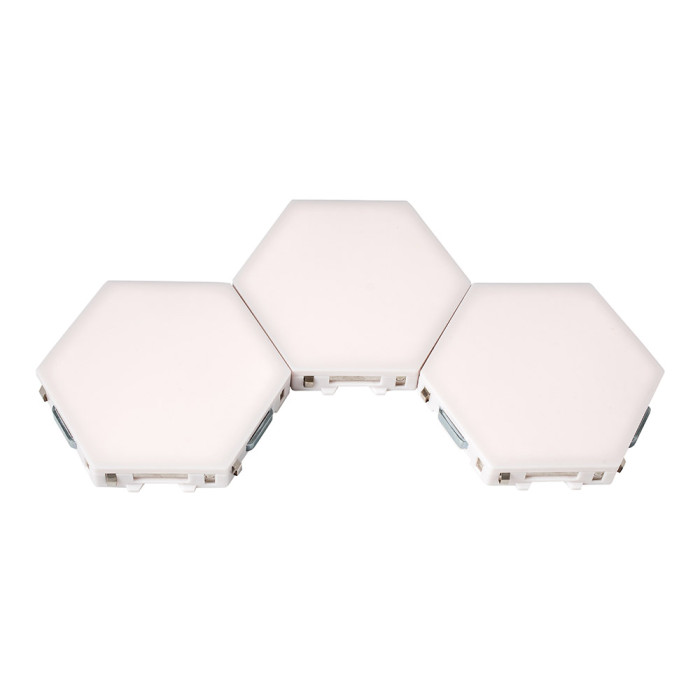 Комплект от 3 броя Модулен TOUCH LED панел тип „Honeycomb“ Комплект от 3 броя Модулен TOUCH LED панел тип „Honeycomb“ - Електроуреди